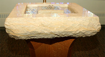 St. Thomas More Catholic Church - Baptismal with Living Water