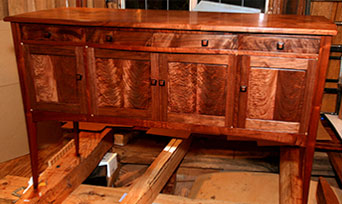 Curly Black Walnut Sideboard - Overview