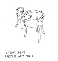 Pretzel Chair - Drawing