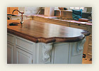 Quartersawn Sycamore Island Top with French Edge