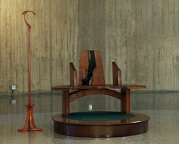 Daylesford Abbey - Restoration of Eagle Ambo with New Movable Platform, Presider's Chair with Movable Platform