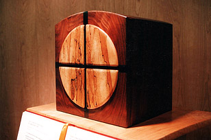 Holy Redeemer Prayer Chapel - Tabernacle with book holder