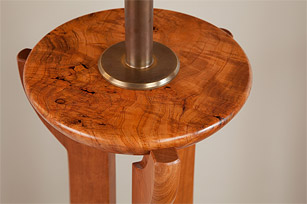 St. Joseph’s Medical Center Chapel - Candle detail - cherry burl