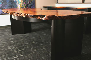 Cherry Burl Desk - Over view