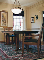 Howard Quartersawn White Oak English Pullout Table with Arm Chairs - Over view