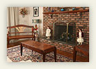 LR Figured Walnut Coffee and Side Tables with Ebony Inlay